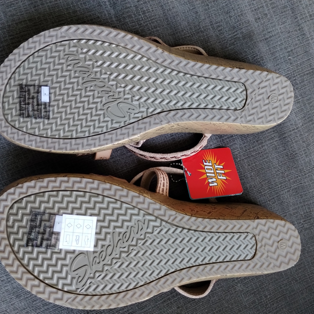 Skechers Cali Women's Tan Sandals - Picture 3 of 6